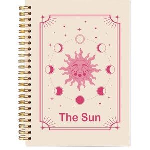 Pink Sun Spiral Notebook